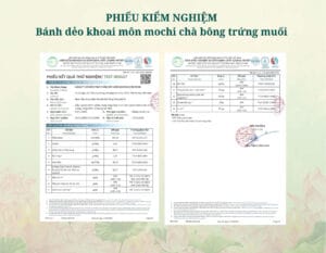 Bánh 320g - Khoai Môn Mochi Chà Bông Trứng Muối (Dẻo) kmcbtm