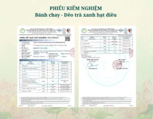 Bánh 320g - Trà xanh hạt điều (Bánh Dẻo) txhd
